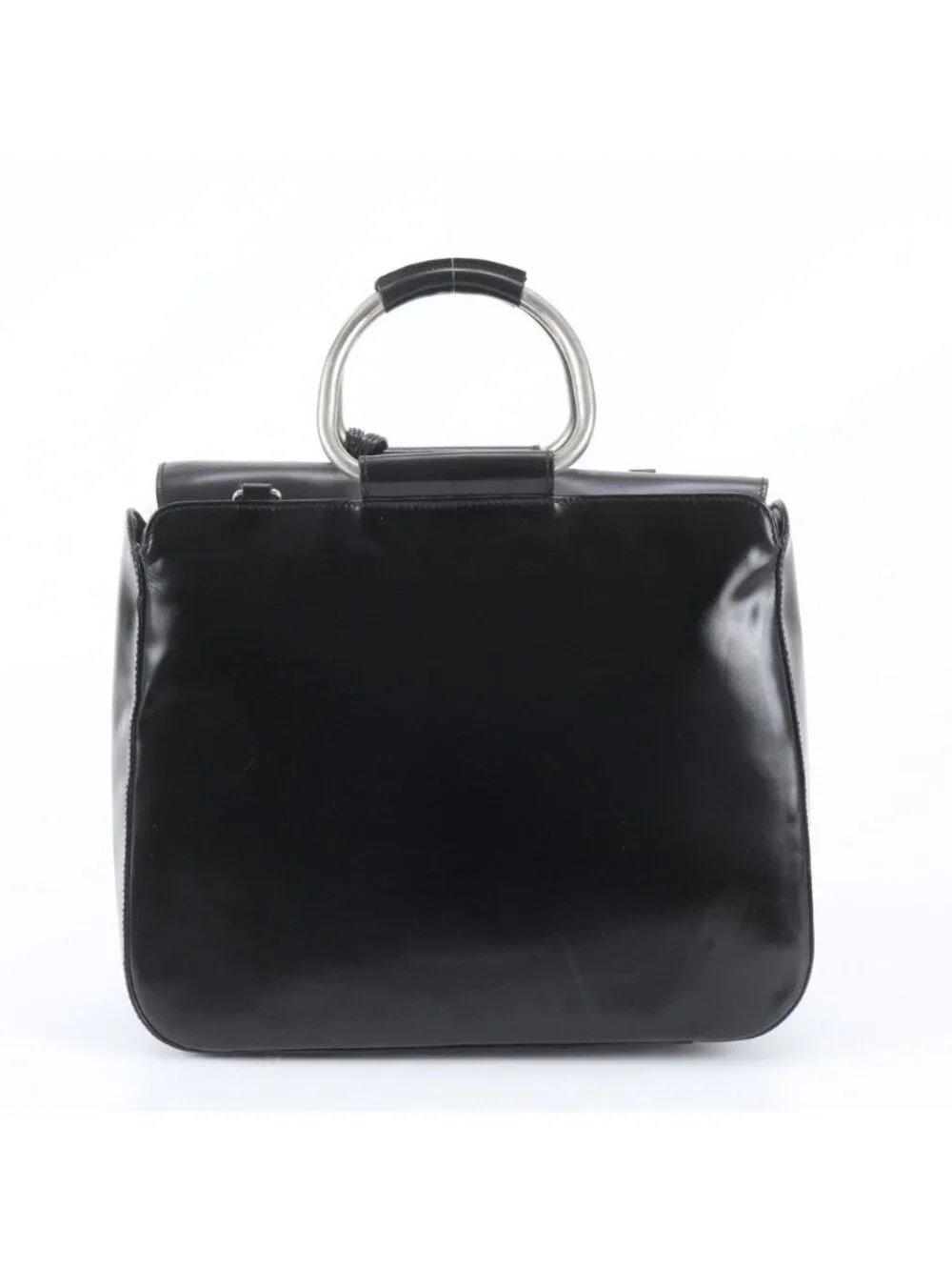 Gucci 5 Leather Handbag Tote Black